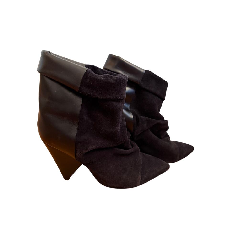 Isabel Marant Andrew Slouchy Boot EU38 US7.5–8 Suede 4" Heel Made in Italy - Picture 8 of 14